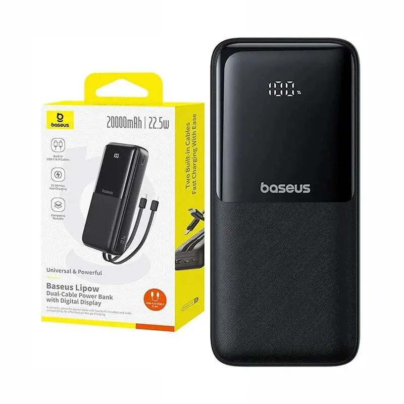 پاوربانک باسئوس مدل LIPOW PPJP312 22.5w - 2